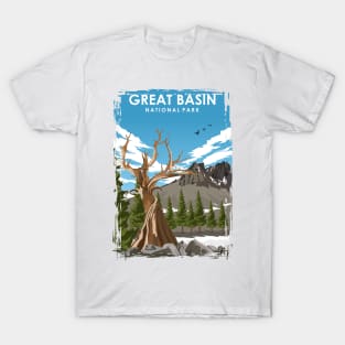 Great Basin National Park Travel Poster T-Shirt